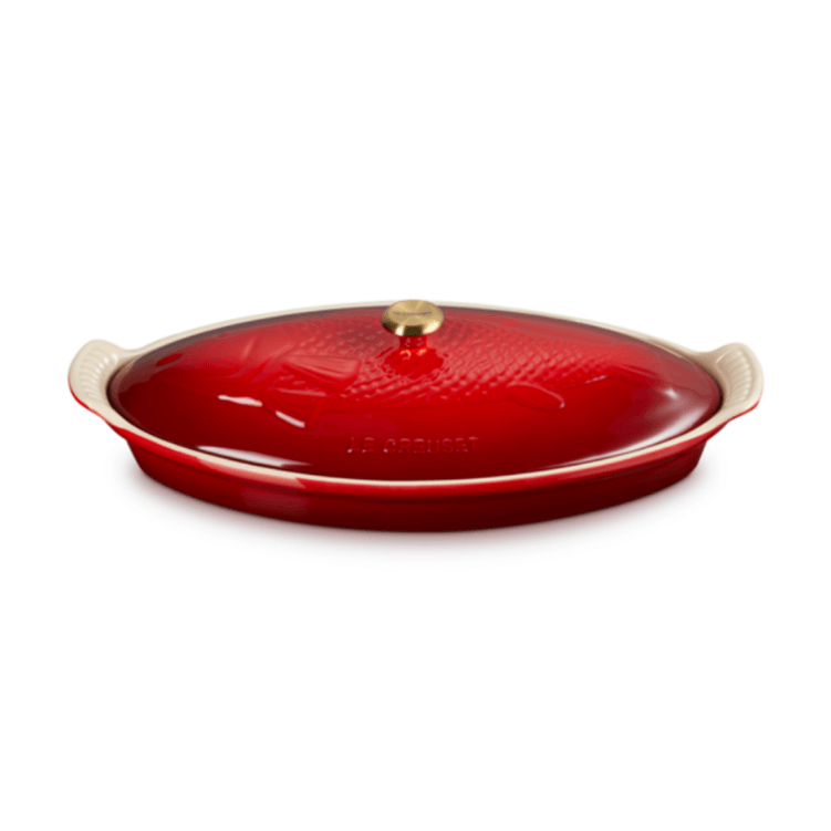 Travessa Oval Para Peixe Vermelho 34Cm - Le Creuset Travessa Oval Para Peixe Vermelho 34Cm - Le Creuset